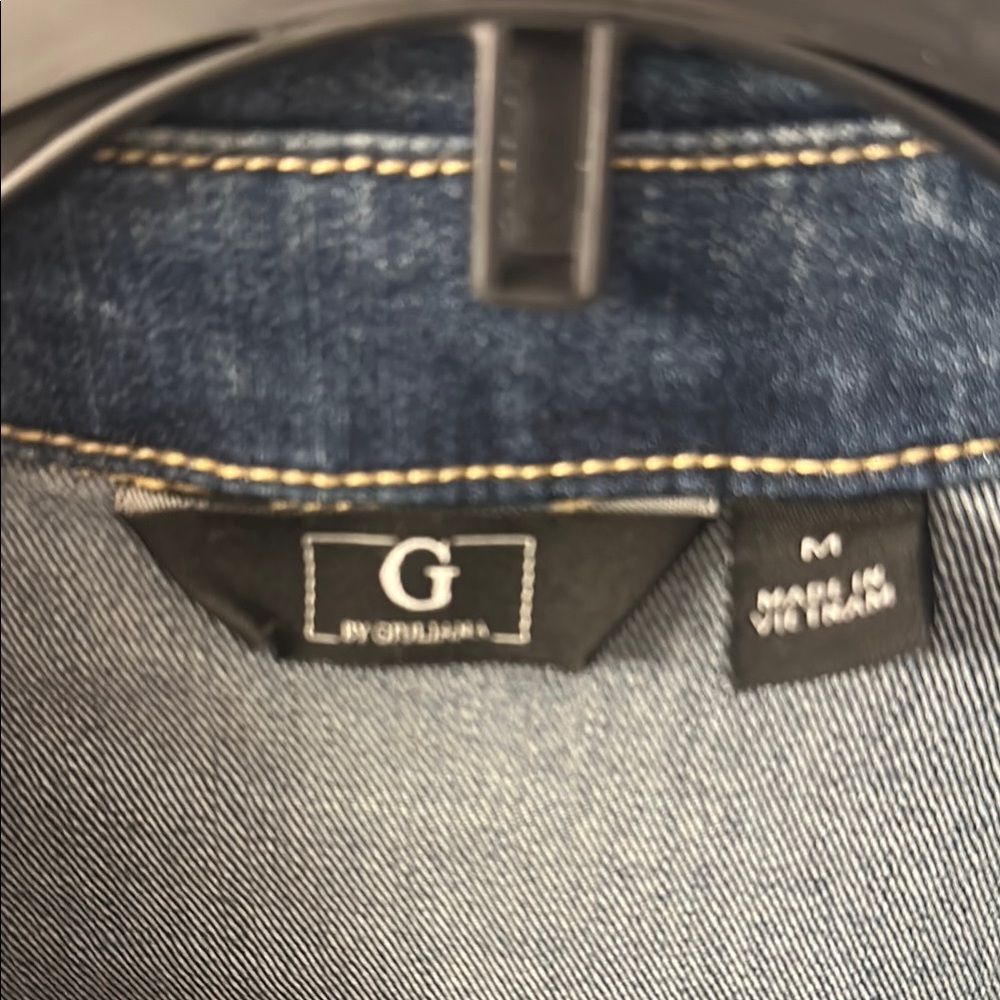 G by Guilana Distressed Light Blue Denim Jacket - Picture 2 of 5